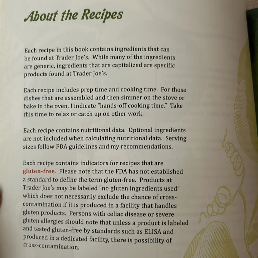 Trader Joe's Cookbook Skinny Dish Hardcover